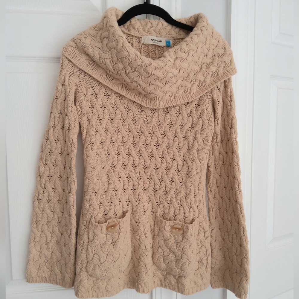 ANTHROPOLGIE💥Nwot💥Cream Long Sleeve Knit Sweater